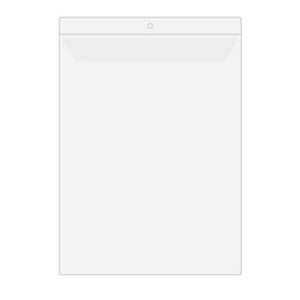 Embalagem com aba, solapa e ilhós