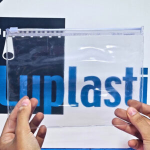 Pasta Zip Zap Cristal Com Zíper e Cursor – Horizontal