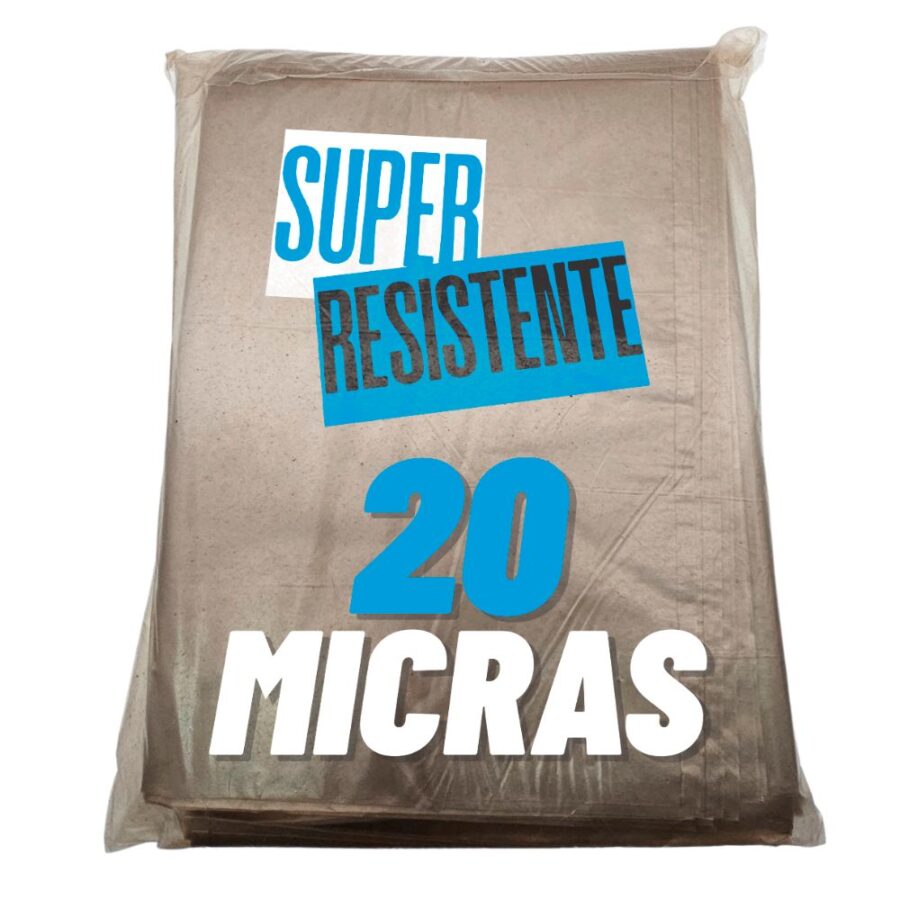 Saco 20 Micras para Areia, Pedra e Entulho - Super Reforçado 40x60